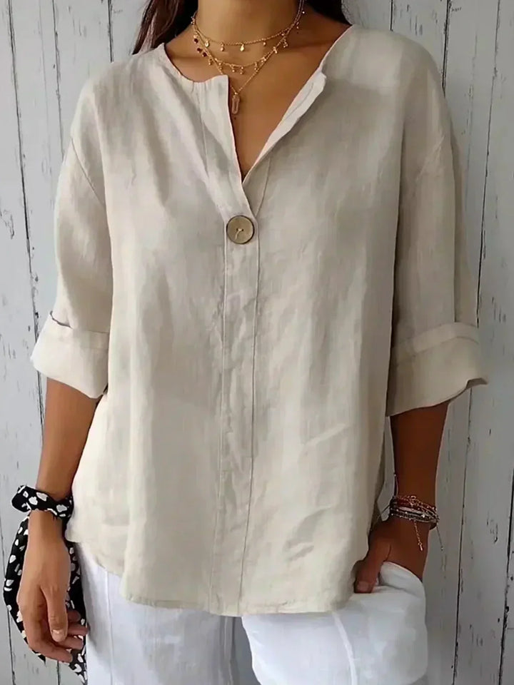 Mirella | Relaxed V-Neck Blouse