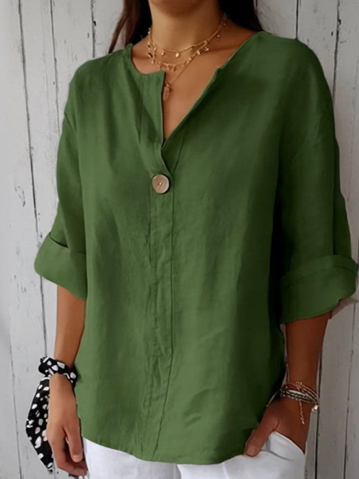 Mirella | Relaxed V-Neck Blouse