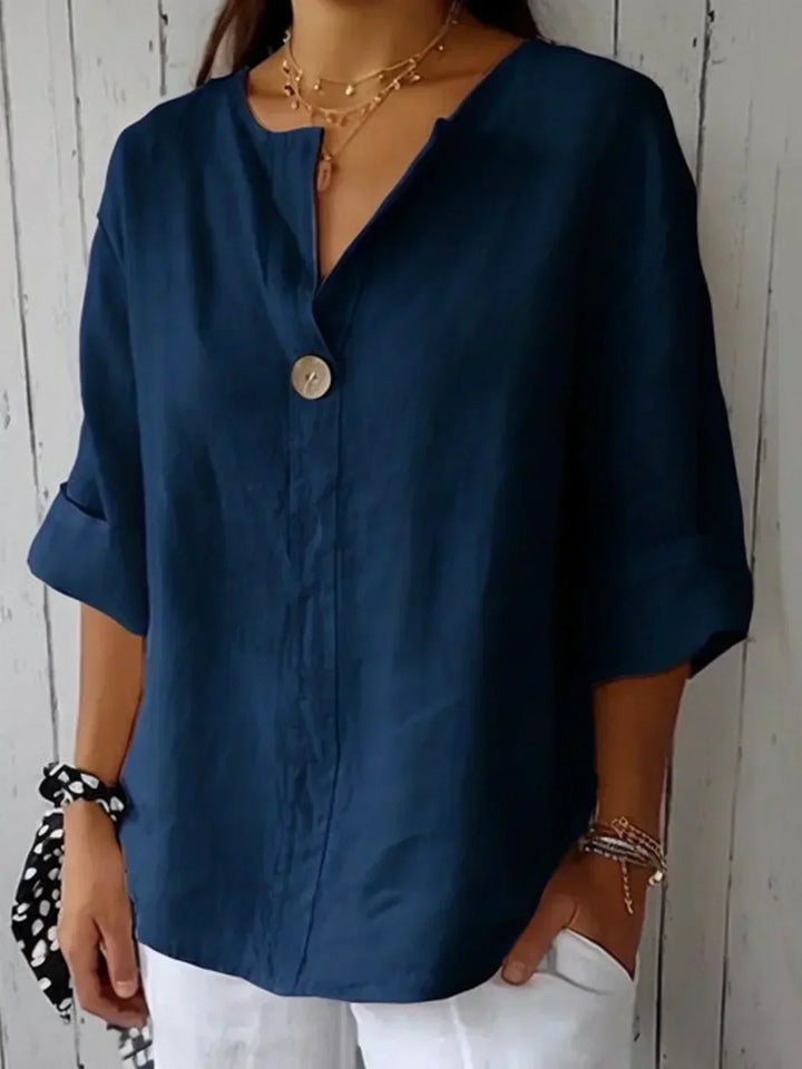 Mirella | Relaxed V-Neck Blouse